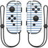 Blue and White Stripes Nintendo Skins